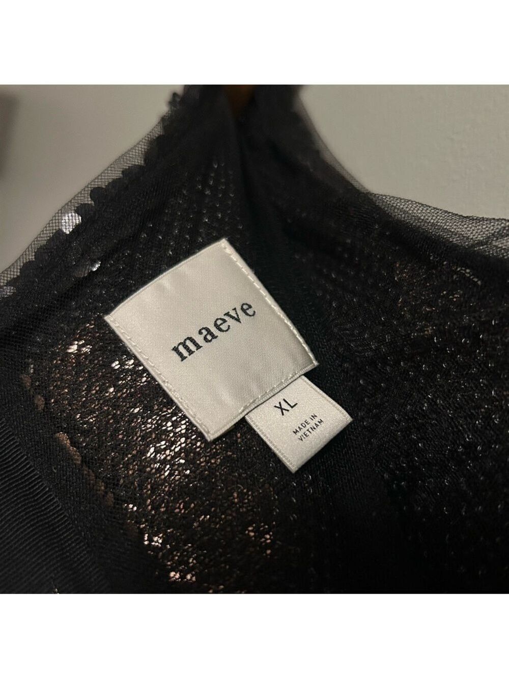 Maeve Black and Gold Sequin Top - Picture 5 of 10